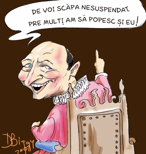 Caricatura Traian Basescu - Lapusneanu