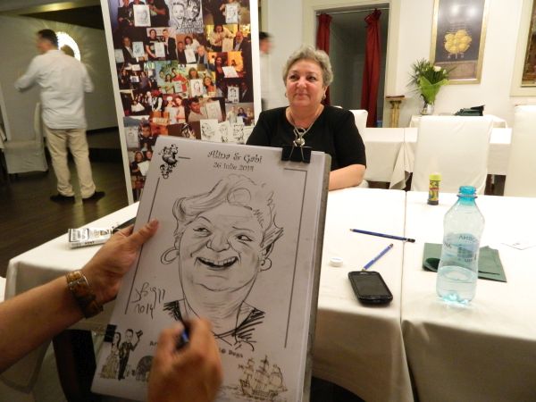 Marturii caricaturi la nunta Alinei si a lui Gabi, Bucuresti
