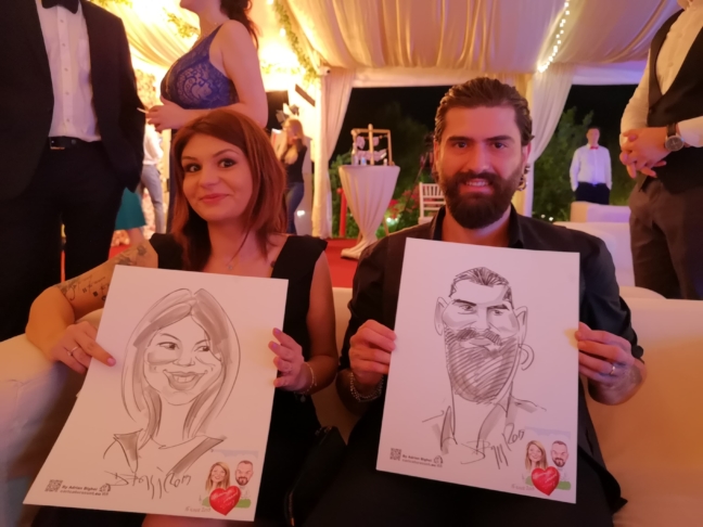 Caricaturi si portrete, marturii nunta